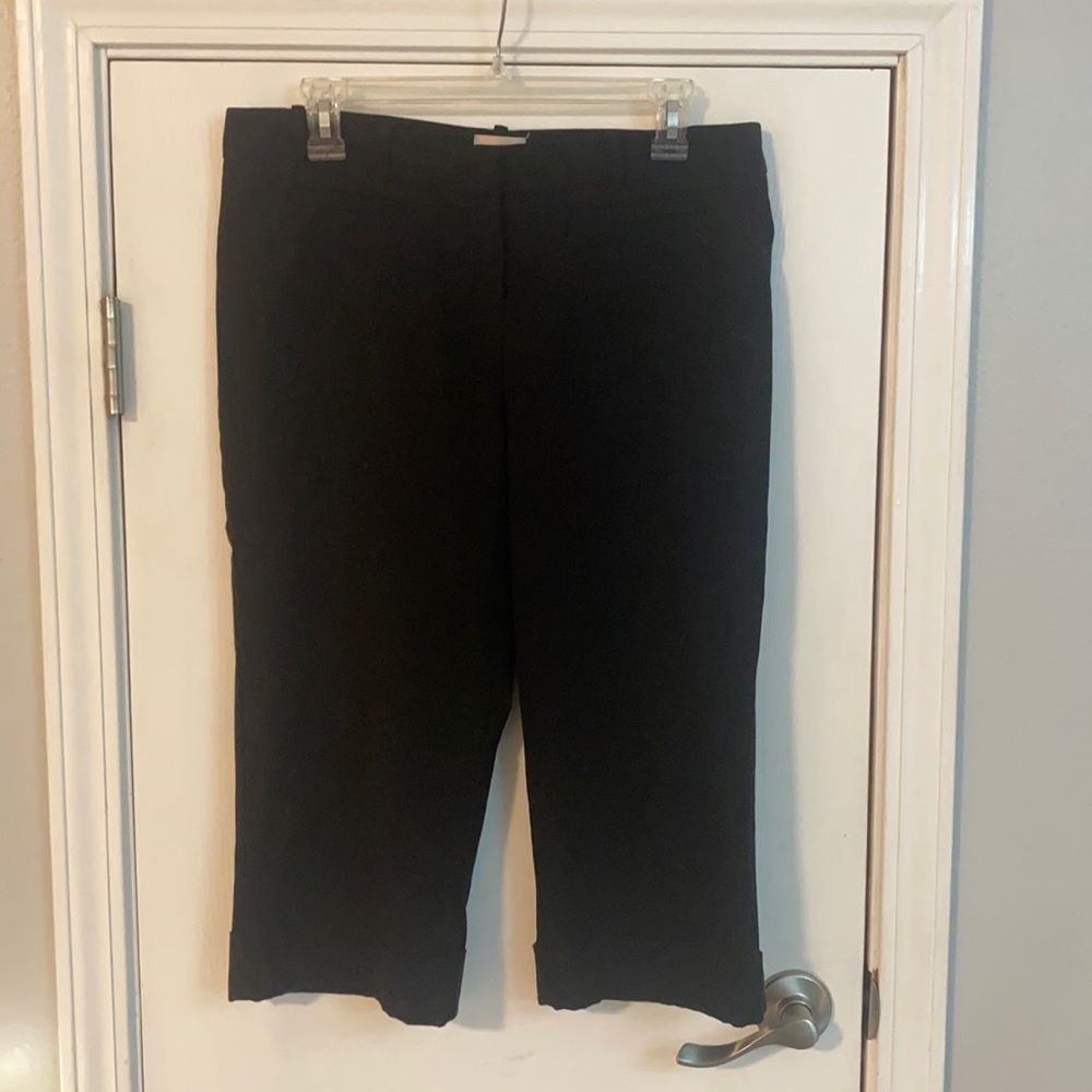 Marco New York Black Cuffed Trouser Style Capris